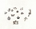 Lot de 13 breloques m&eacute;tal pour cr&eacute;er des bijoux fantaisie