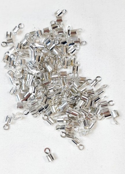 Lot embouts serre fil coloris argent 5mm