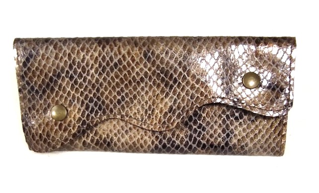 Porte feuilles et porte cartes cuir de ch&egrave;vre
