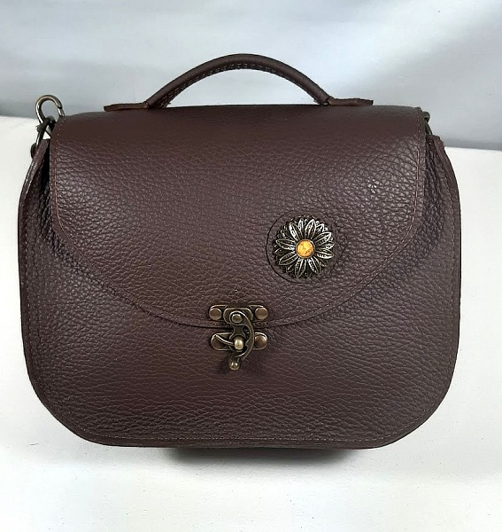 Sac cuir avec bandouli&egrave;re