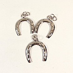 Lot de 3 grands pendentifs forme fer &agrave; cheval